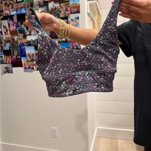 Lululemon Athletica Floral Print Bra REVERSIBLE!